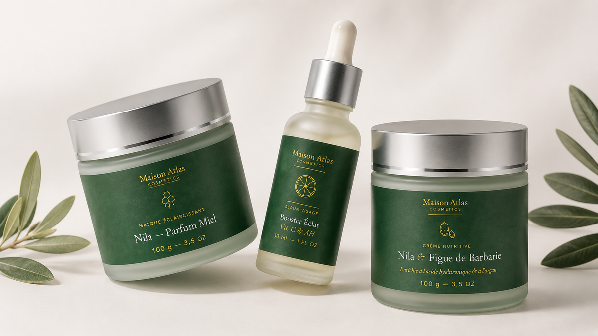 Trio Éclat - Masque, Sérum & Crème · Savon Oud offert